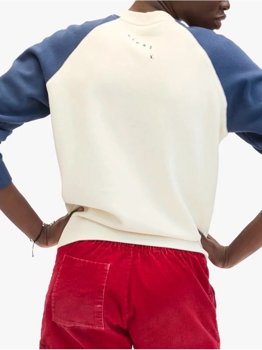 CLARE V. Embroidered Sardine Sweatshirt - Picture 2 of 3